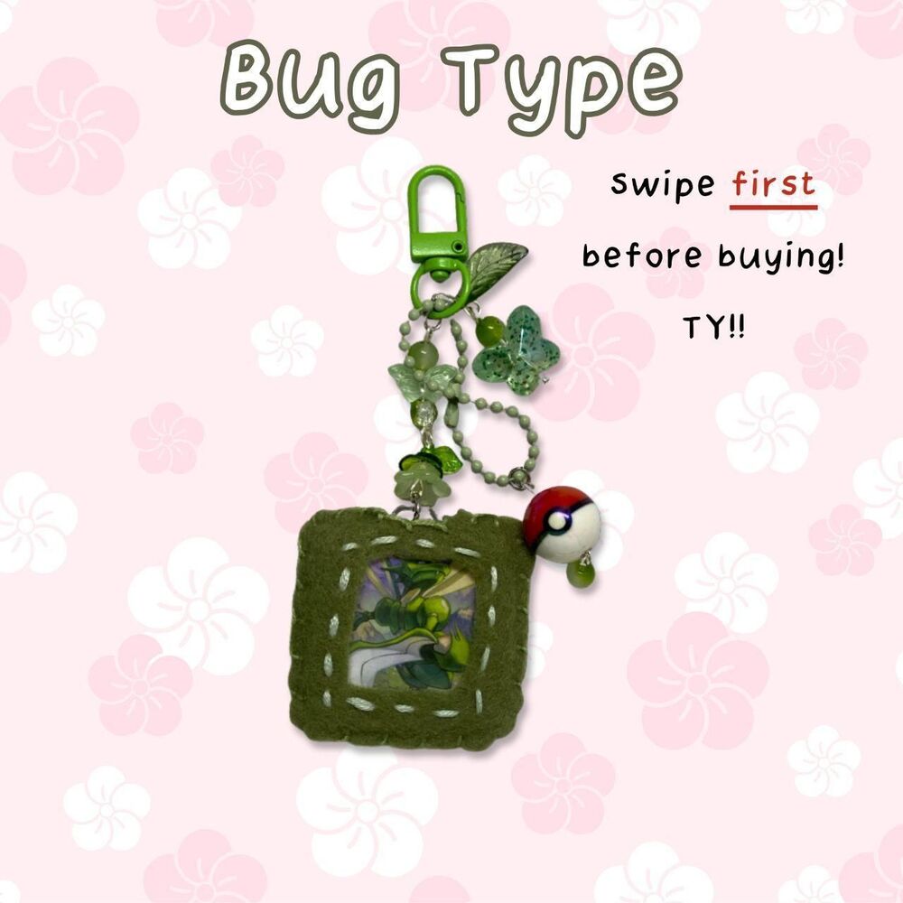 Bug Type Pokemon Custom Keychain